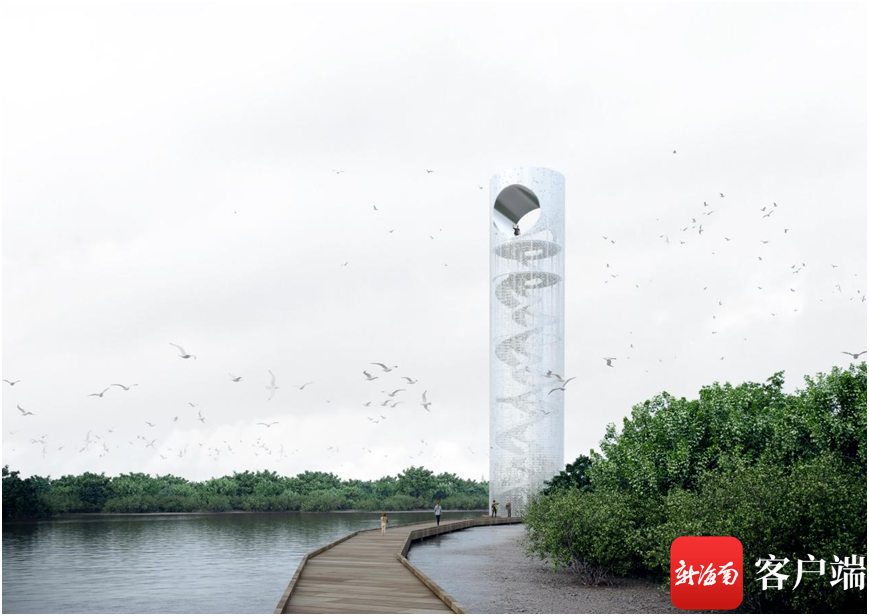 东寨港保护区科研观测塔“月之塔”设计方案出炉 - 第2张 - 自贸港在线 东寨港保护区科研观测塔“月之塔”设计方案出炉 - 第2张