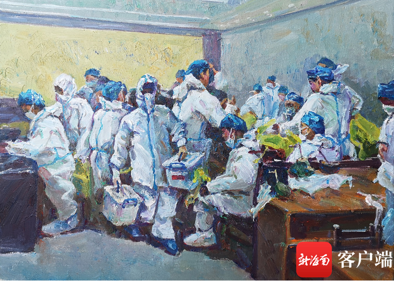 海南青年画家无偿向海南省博物馆捐赠抗疫主题美术作品及见证物 - 第2张